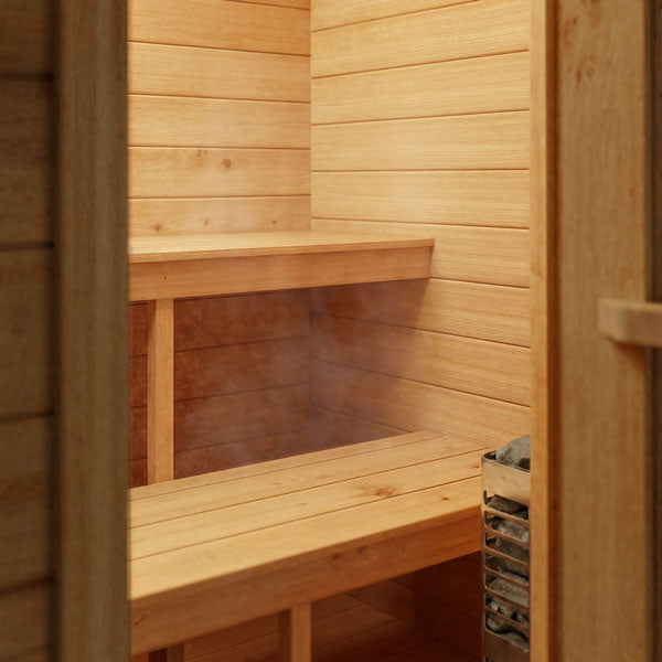 CT Palmer Cabin Sauna - No Heater, Flat Floor Plate
