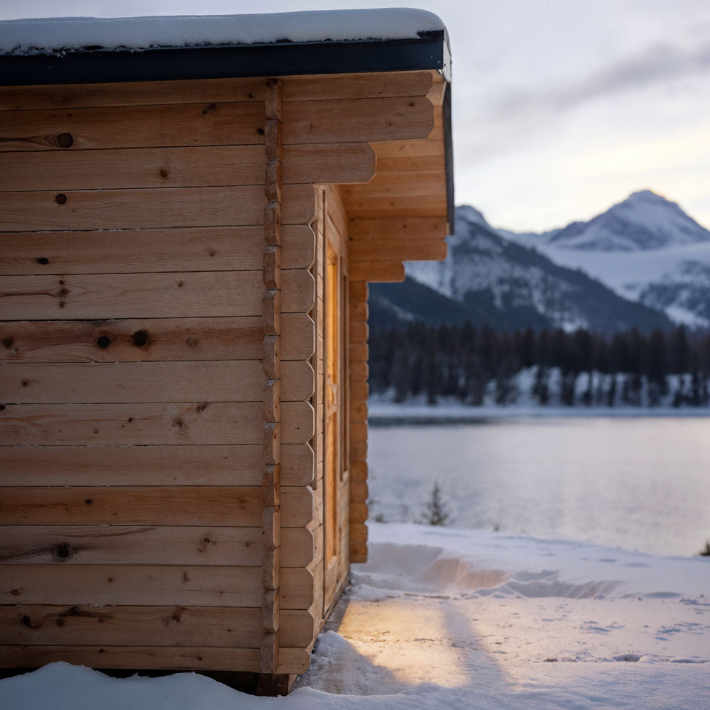 CT Palmer Cabin Sauna - No Heater, Flat Floor Plate