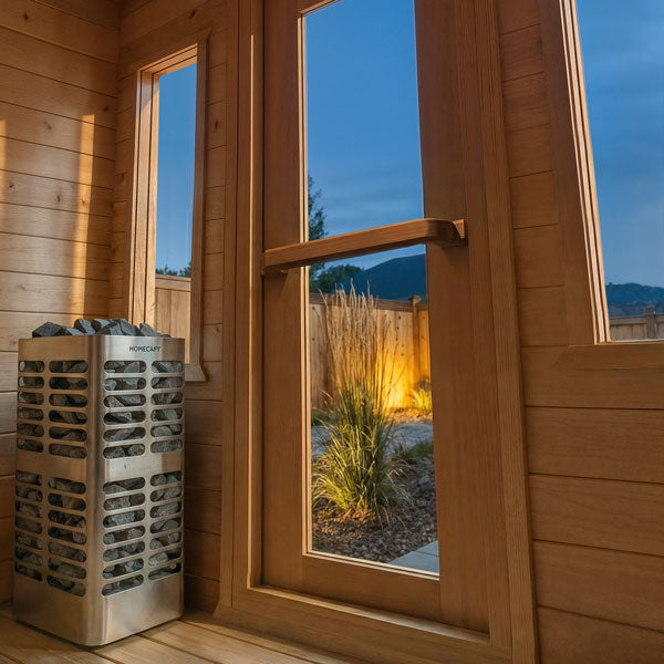 CT Palmer Cabin Sauna - No Heater, Flat Floor Plate