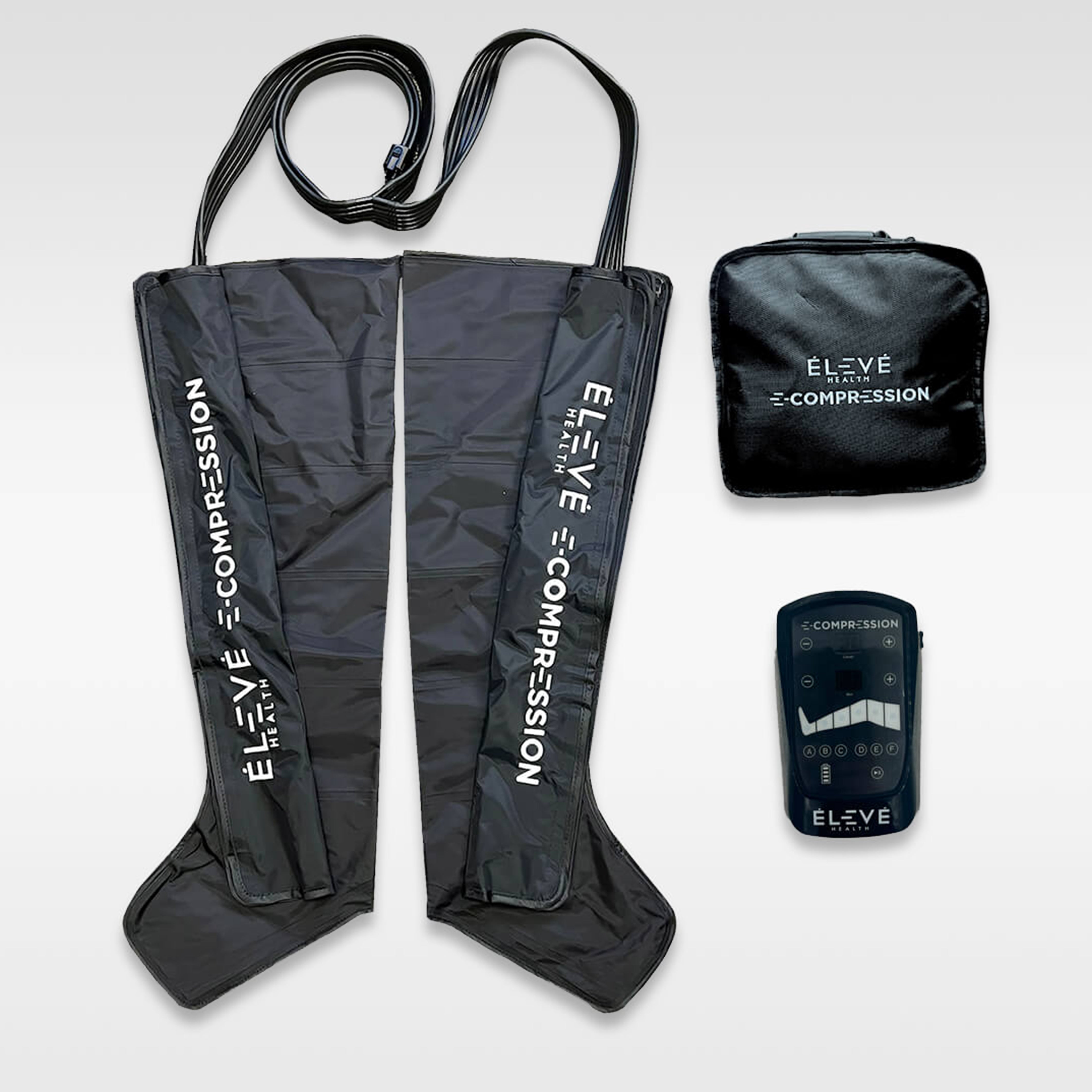 Eleve Health Compression Boots kit with carrying case and controller